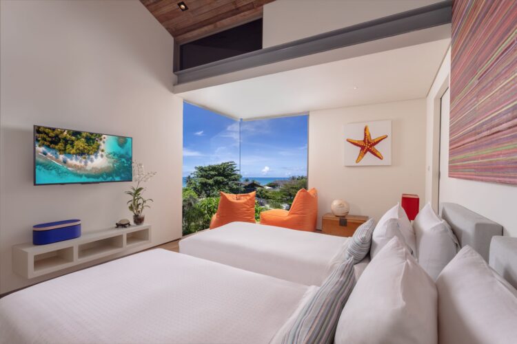 Villa Aqua Luxus Ferienhaus Phuket Am Strand Mieten Schlafzimmer