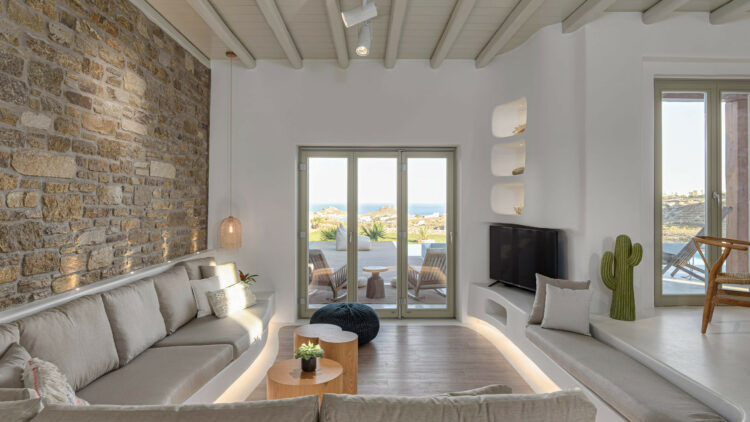 Villa Astralis Iii Gemütlicher Wohnbereich Mykonos Griechenland Mieten