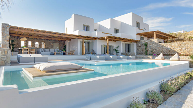 Villa Astralis Iii Luxuriöser Pool Mit Ägäisblick Mykonos Griechenland Mieten