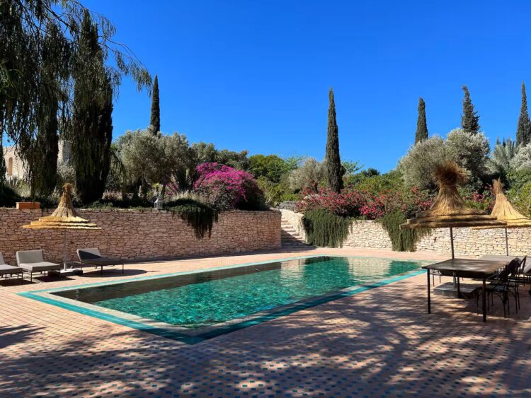 Villa Azala Luxus Ferienhaus Marokko Mieten Pool Area