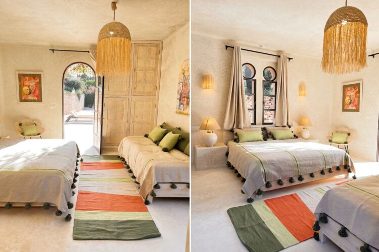 Villa Azala Luxus Ferienhaus Marokko Mieten Schlafbereich