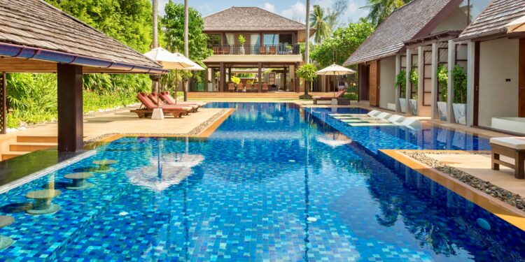 Villa Baan Puri Luxus Ferienhaus Koh Samui Detail Pool