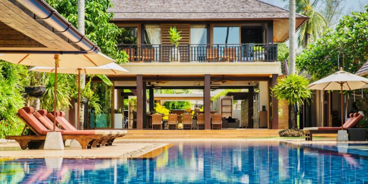 Villa Baan Puri Luxus Villa Koh Samui Thailand Detail Außenansicht