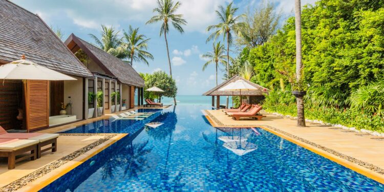 Villa Baan Puri Luxus Villa Koh Samui Thailand Pool Mit Meer