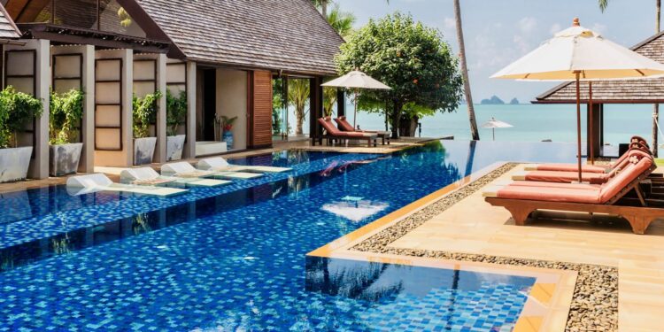 Villa Baan Puri Luxus Villa Koh Samui Thailand Erfrischender Pool