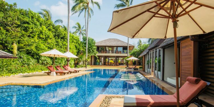 Villa Baan Puri Luxus Villa Koh Samui Thailand Weitere Ansicht Pool