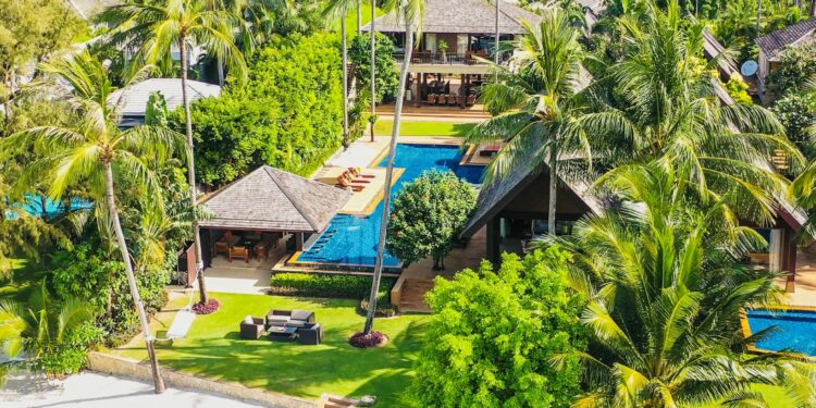 Villa Baan Puri Traumhaftes Ferienhaus Koh Samui Thailand Blick Von Oben