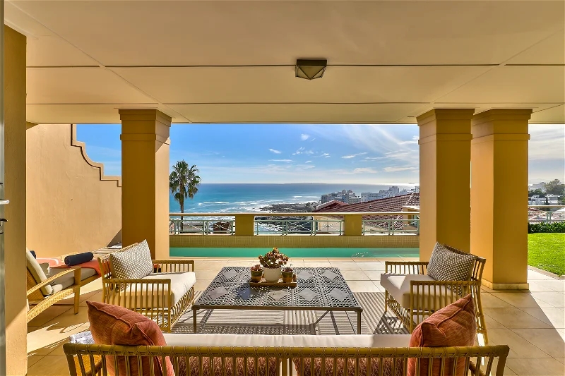 Villa Bantry Bay Luxus Ferienhaus Kapstadt Mieten Lounge Area