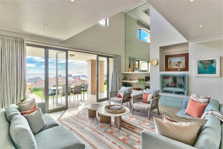 Villa Bantry Bay Luxus Ferienhaus Kapstadt Mieten Wohnbereich