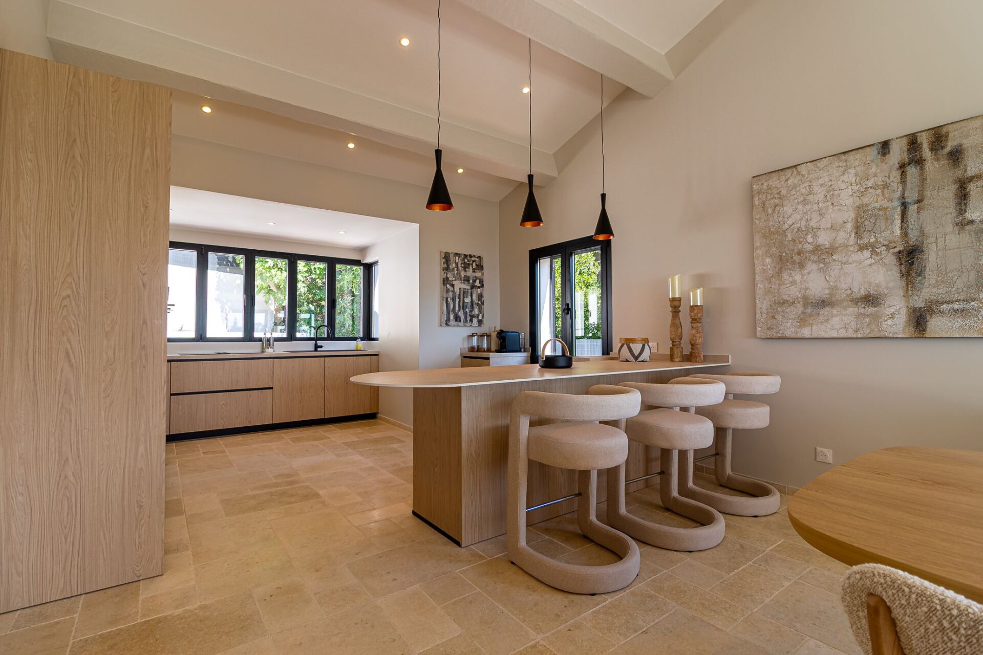 Villa Barbigoua Luxus Ferienhaus Cote D Azur Mieten Küche