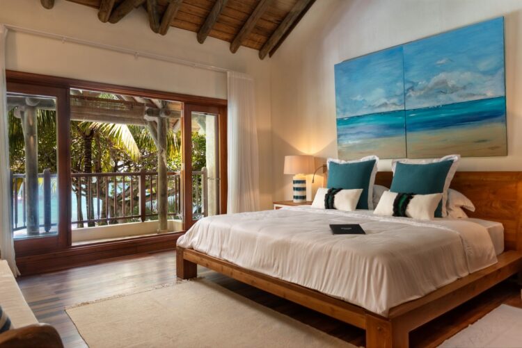 Villa Belle Mare Luxus Ferienhaus Mauritius Am Strand Mieten Bett