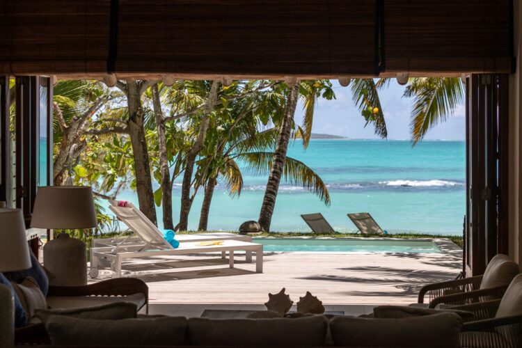 Villa Belle Mare Luxus Ferienhaus Mauritius Am Strand Mieten Meerblick