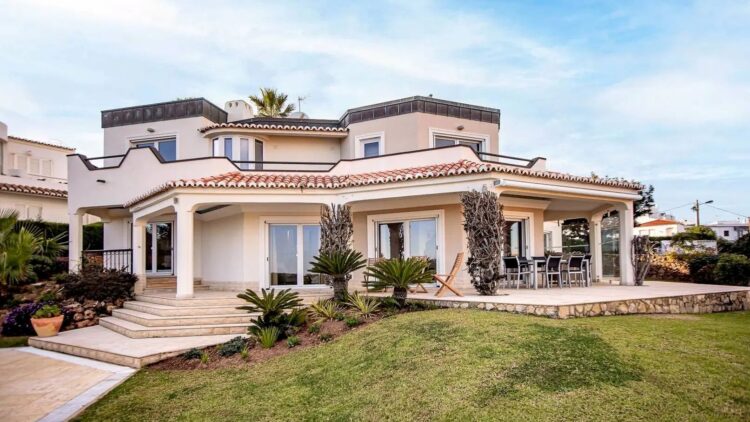 Villa Benagil Views Luxus Ferienhaus Algarve Am Meer Mieten Außenansicht