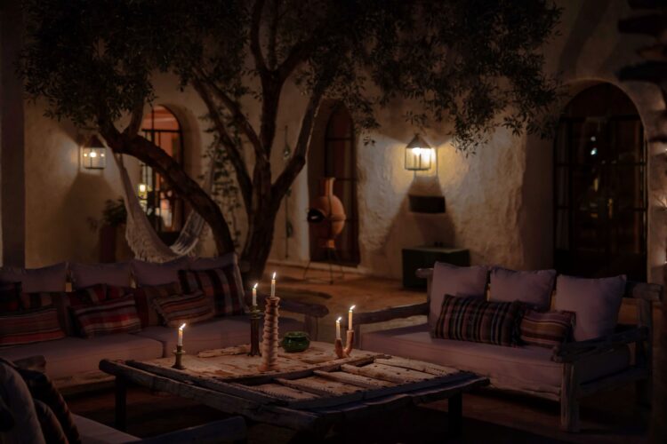 Villa Berbere Luxus Ferienhaus Marokko Mieten Abendstimmung