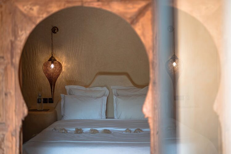 Villa Berbere Luxus Ferienhaus Marokko Mieten Bett