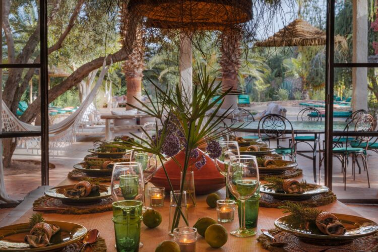 Villa Berbere Luxus Ferienhaus Marokko Mieten Dinner