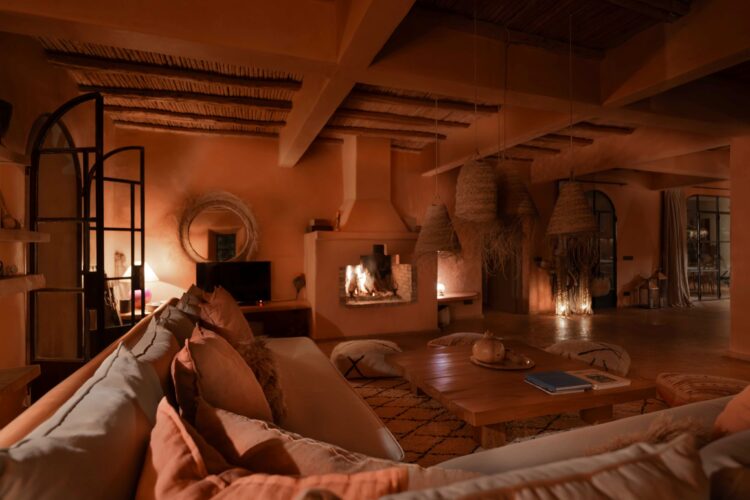 Villa Berbere Luxus Ferienhaus Marokko Mieten Kamin