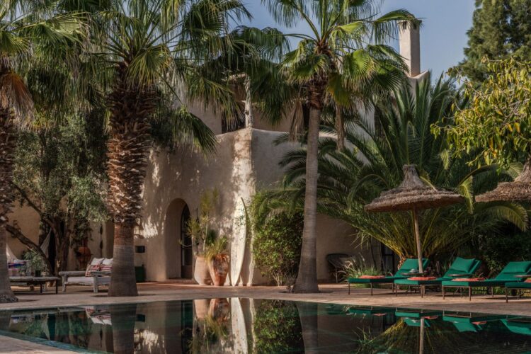 Villa Berbere Luxus Ferienhaus Marokko Mieten Pool Bereich