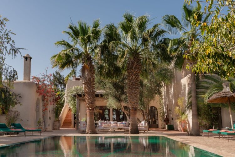 Villa Berbere Luxus Ferienhaus Marokko Mieten Pool Area