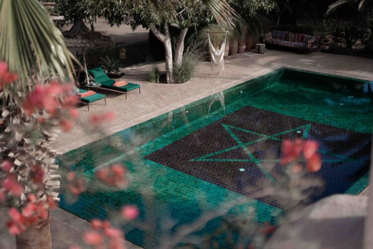 Villa Berbere Luxus Ferienhaus Marokko Mieten Poolbereich