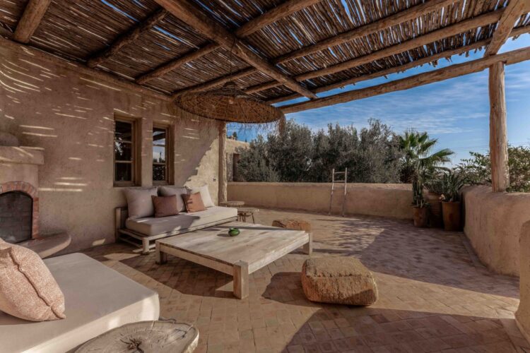 Villa Berbere Luxus Ferienhaus Marokko Mieten Terrasse