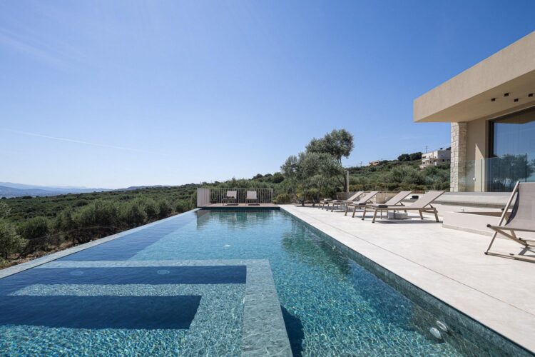 Villa Ble Luxus Ferienhaus Jreta Mieten Pool Area