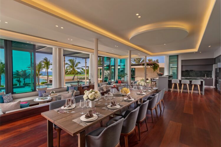 Villa Boonta Luxus Ferienvilla Phuket Thailand Offener Wohnbereich