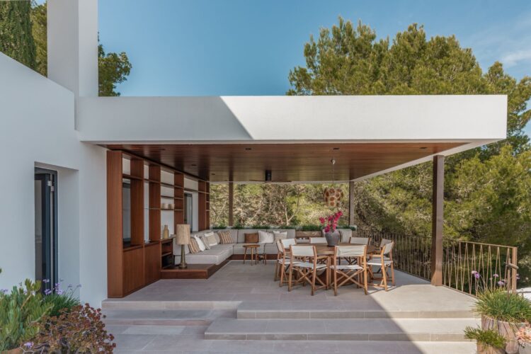 Villa Can Cuco Luxus Ferienhaus Ibiza Mit Pool Mieten Lounge Area