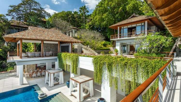 Villa Chelay Luxus Ferienhaus Phuket Thailand Mit Meerblick Mieten Außen
