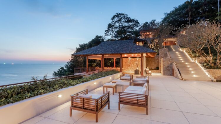 Villa Chelay Luxus Ferienvilla Phuket Thailand Mit Meerblick Mieten Abendstimmung
