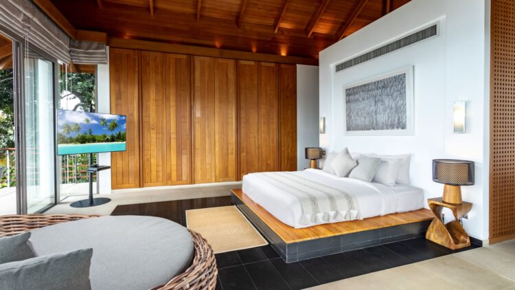 Villa Chelay Luxus Ferienvilla Phuket Thailand Mit Meerblick Mieten Bett