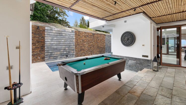 Villa Chi Samui Luxus Ferienhuas Koh Samui Am Strand Mieten Billiard