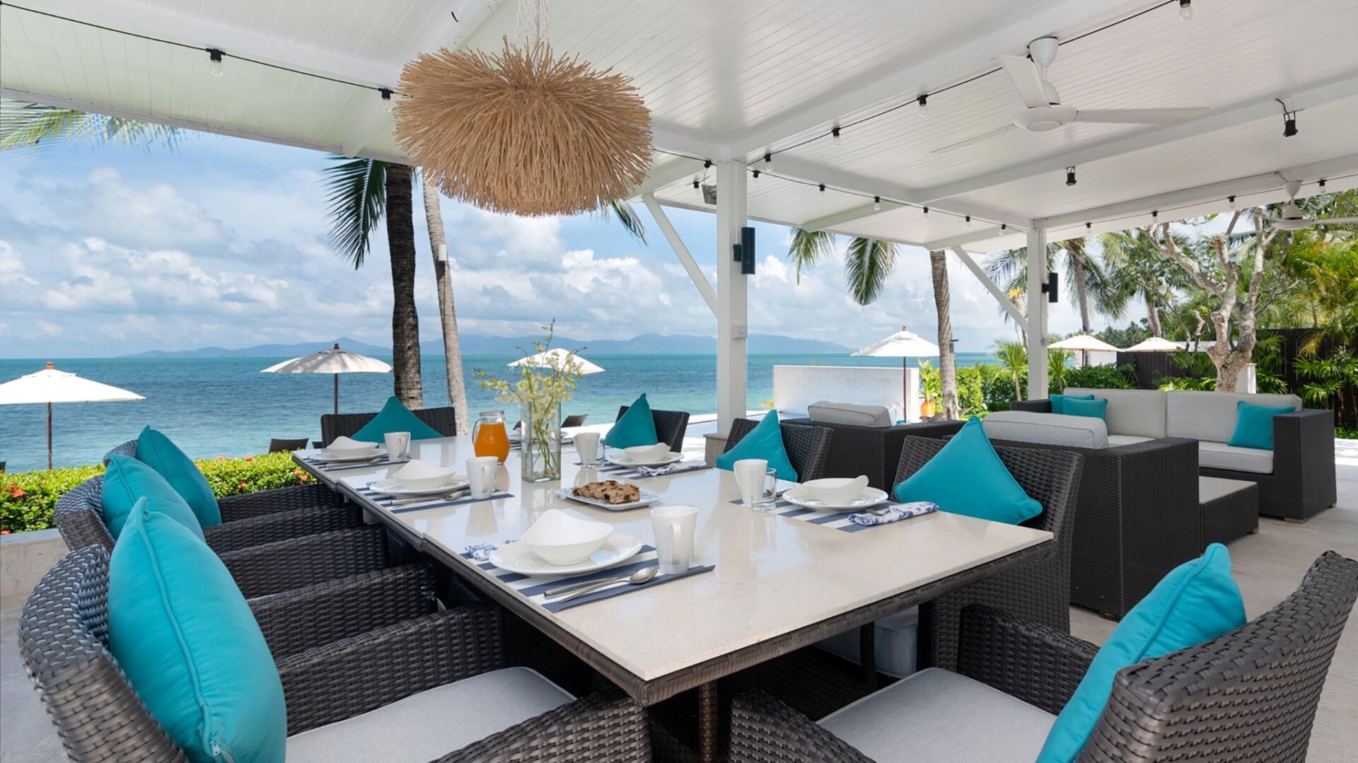 Villa Chi Samui Luxus Ferienhuas Koh Samui Am Strand Mieten Essen