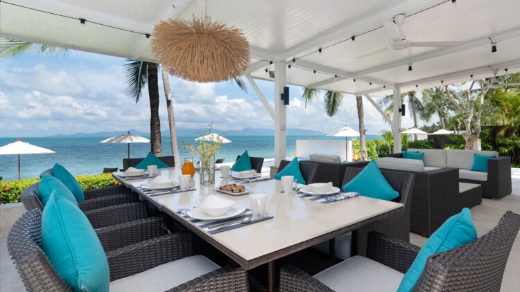 Villa Chi Samui Luxus Ferienhuas Koh Samui Am Strand Mieten Essen