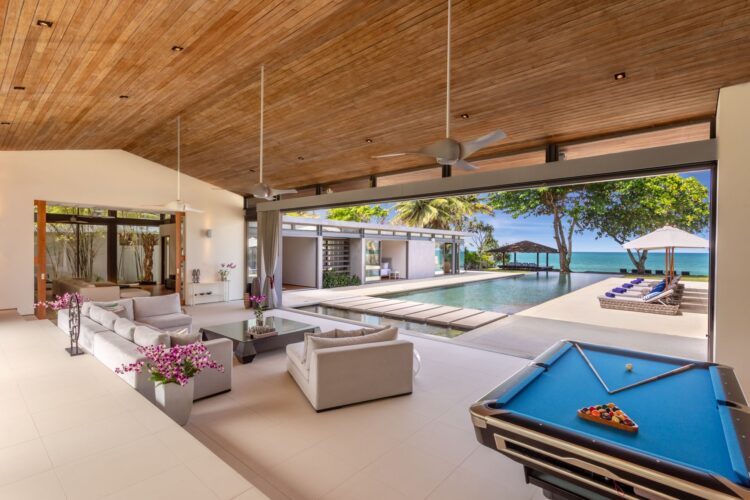 Villa Cielo Luxus Ferienhaus Phuket Am Strand Mieten Billiard