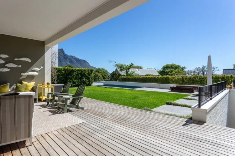 Villa Claremont Luxus Ferienhaus Kapstadt Mieten Terrasse
