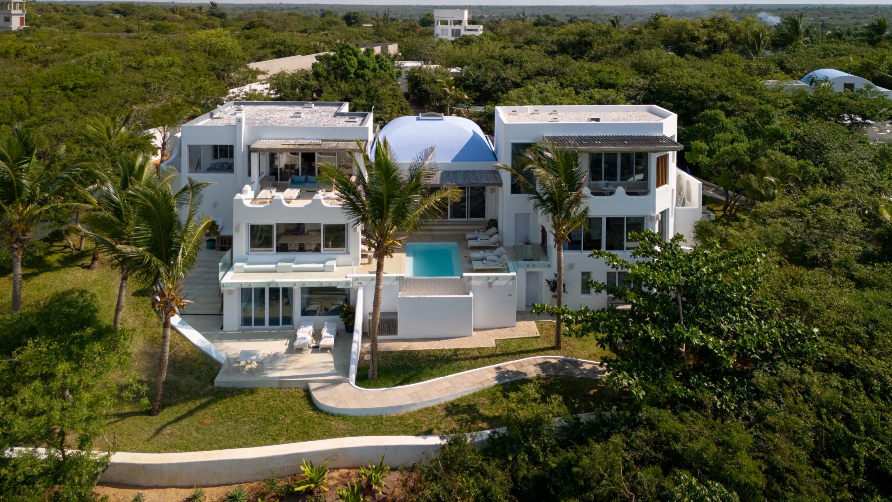 Villa Da Praia Luxus Ferienhaus Mosambik Mieten Außenansicht