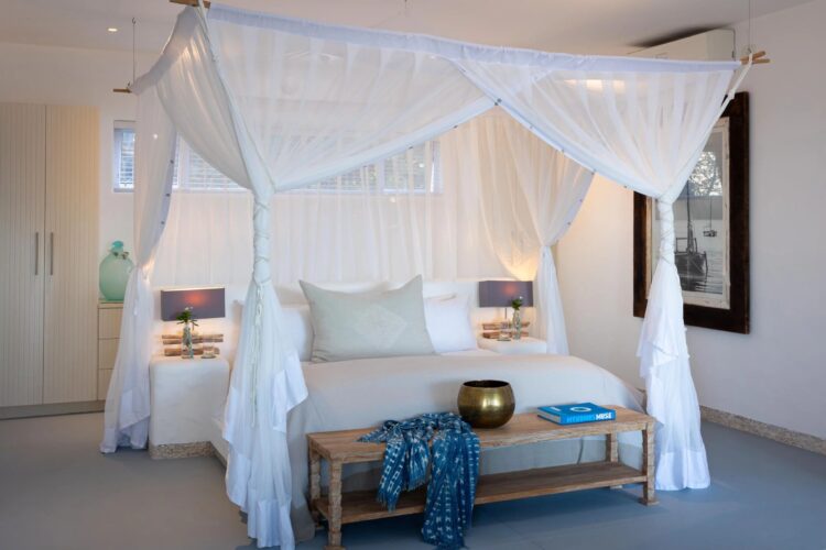 Villa Da Praia Luxus Ferienhaus Mosambik Mieten Bett