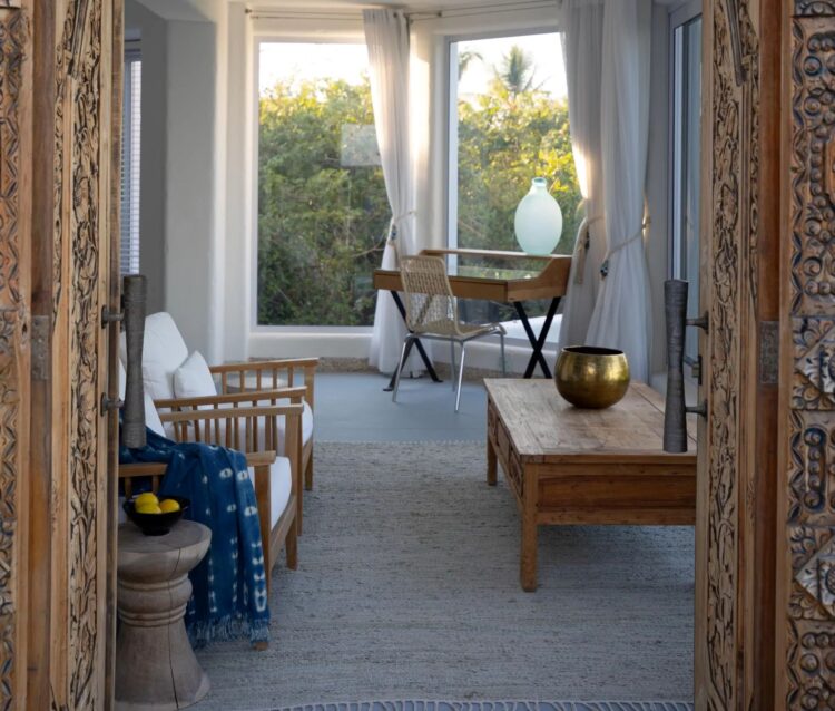 Villa Da Praia Luxus Ferienhaus Mosambik Mieten Eingang