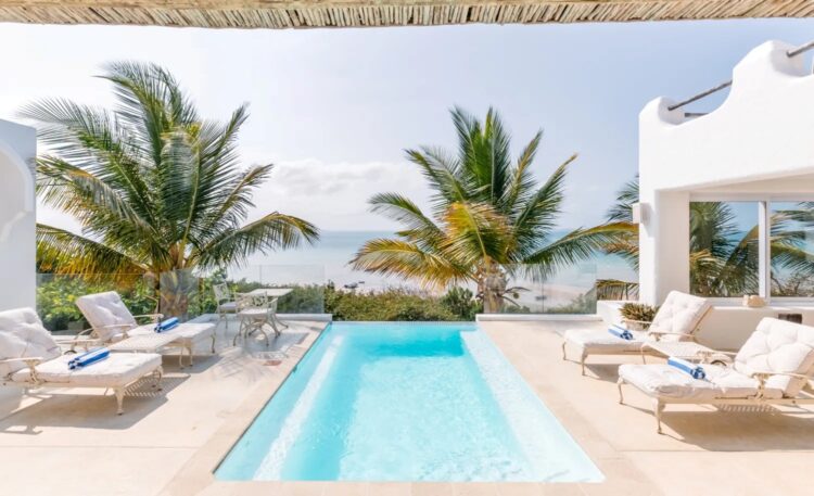 Villa Da Praia Luxus Ferienhaus Mosambik Mieten Poolterrasse