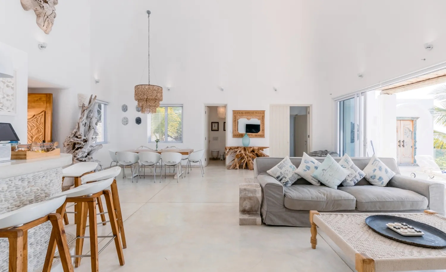 Villa Da Praia Luxus Ferienhaus Mosambik Mieten Wohnbereich
