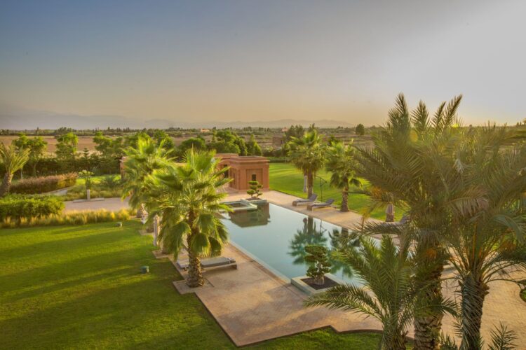 Villa Douce Amande Luxus Ferienhaus Marokko Mieten Garten