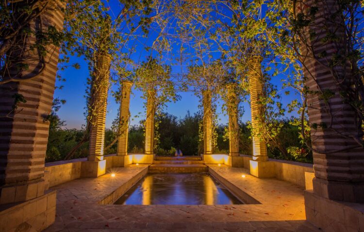 Villa Douce Amande Luxus Ferienhaus Marokko Mieten Laube