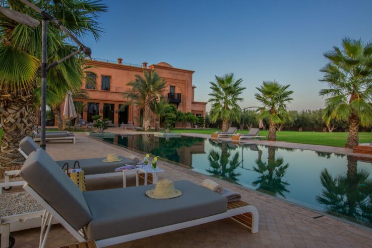 Villa Douce Amande Luxus Ferienhaus Marokko Mieten Poolterrasse