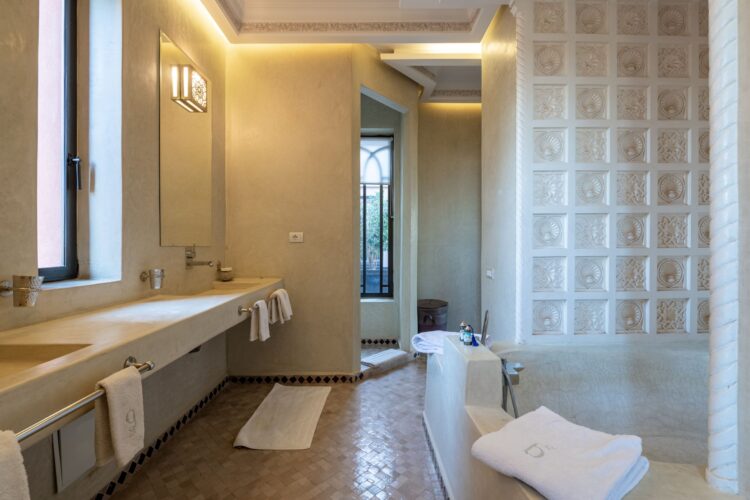 Villa Douce Amande Luxus Ferienvilla Marokko Mieten Dusche