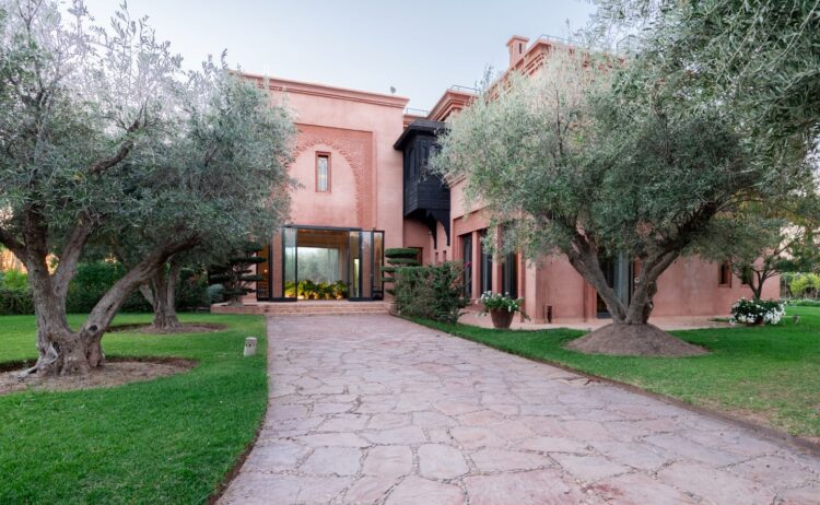 Villa Douce Amande Luxus Ferienvilla Marokko Mieten Eingang