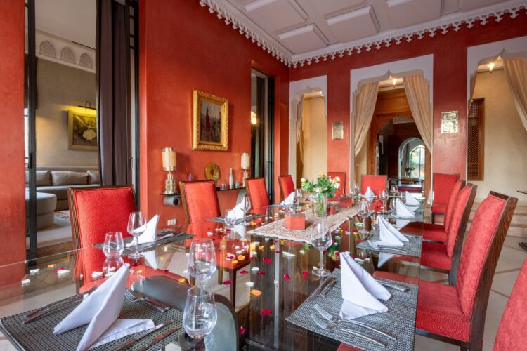 Villa Douce Amande Luxus Ferienvilla Marokko Mieten Essen