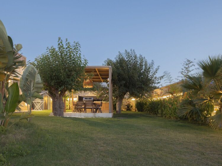 Villa Dramia Luxus Ferienhaus Kreta Außenküche