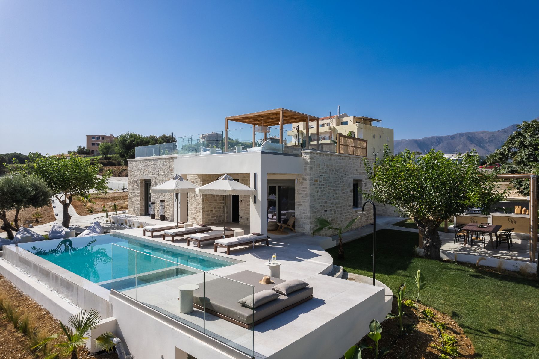 Villa Dramia Luxus Ferienhaus Kreta Mit Pool Mieten Anwesen