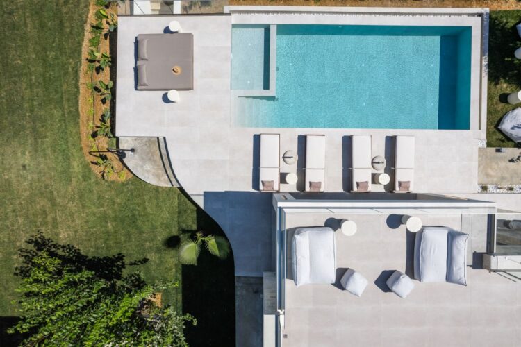 Villa Dramia Luxus Ferienhaus Kreta Mit Pool Mieten Drohne
